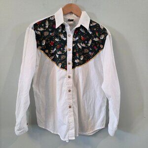 Vintage 90's Christmas Button Down Shirt
